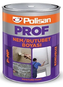 Polisan Nem Rutubet Boyası Kokusuz (PROF P-MP) Beyaz 1 kg