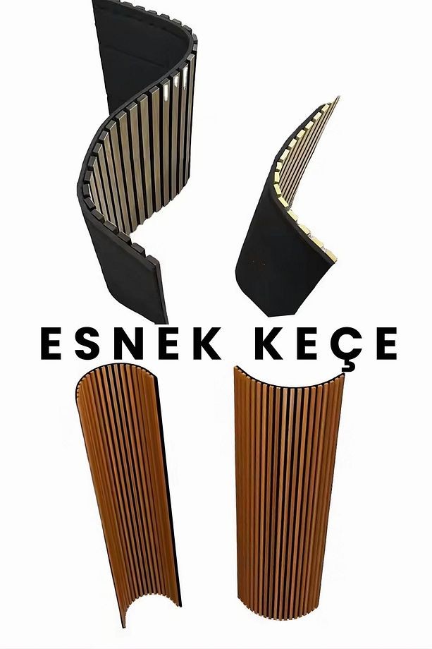 Mdf Ahşap Akustik Duvar Paneli 100x280 Cm ( Antrasit ) /