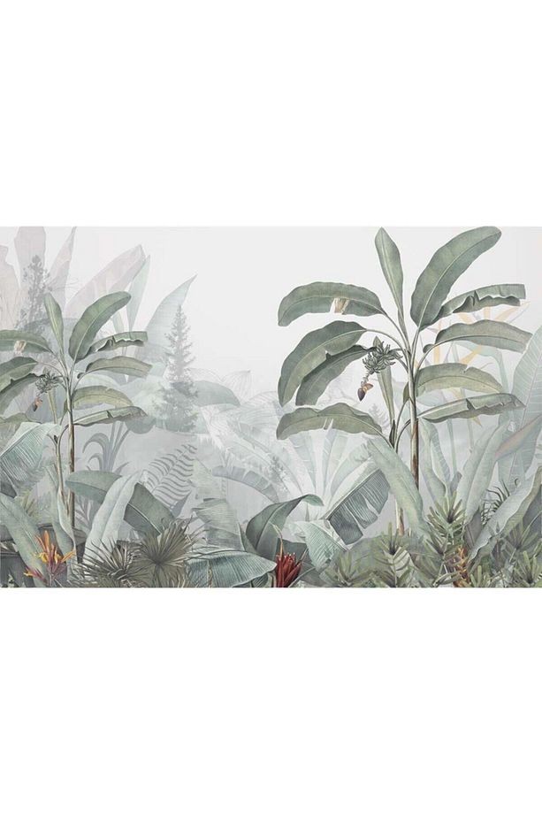 Tropikal Yapraklar Ve Ağaçlar Jungle Duvar Kağıdı