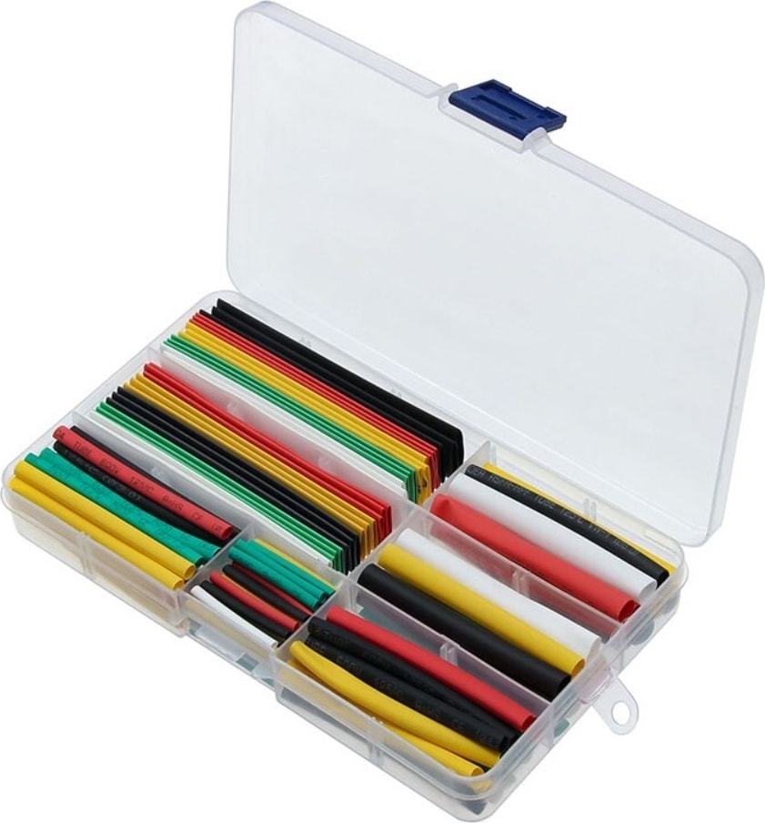 Zauss Kutulu Makaron Isıyla Daralan Kablo Koruma Kablo Tamir Kiti 164 Parça