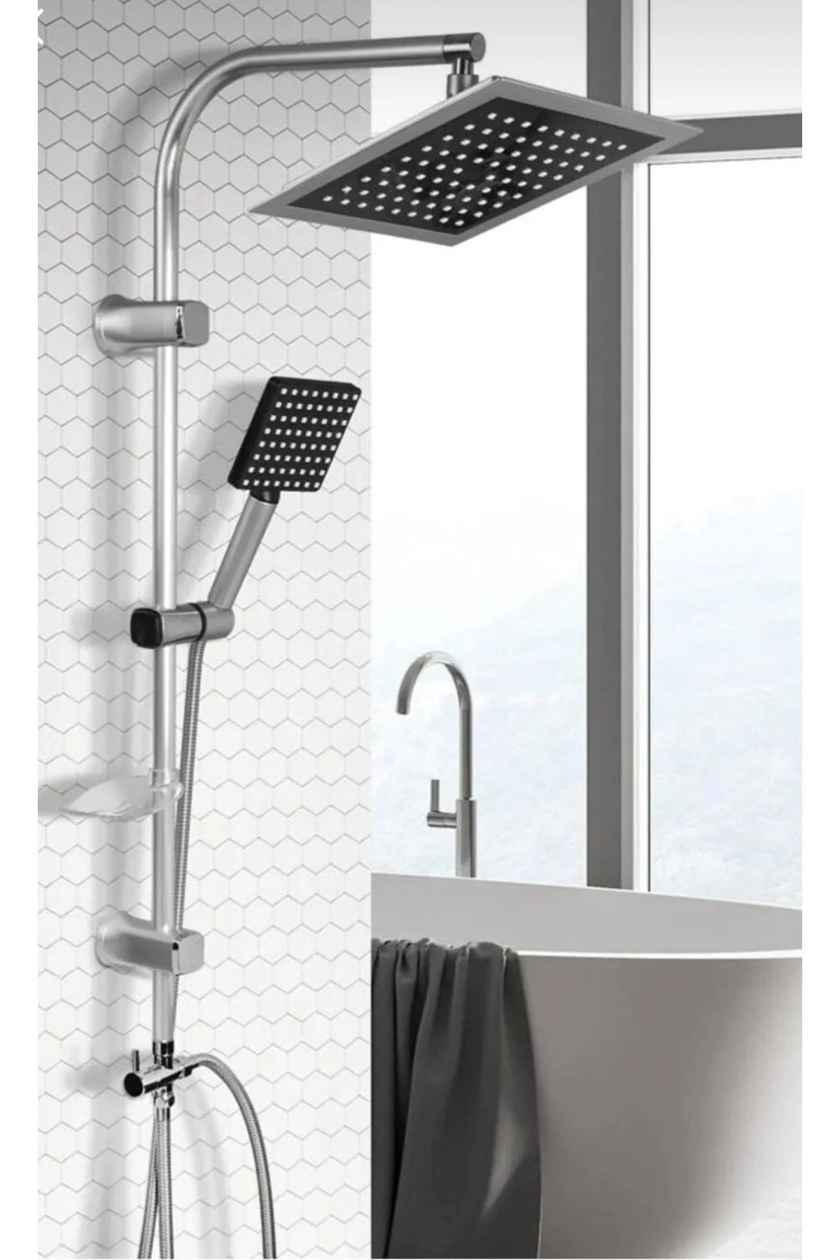 2’li Banyo Bataryası Robot Yağmurlama Duş Seti