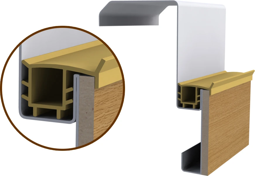 Çelik Kapı Fitili Contası / Çelik Kapı Kasa Kanat Fitili Contası Ürün KODU-ÇLK26C