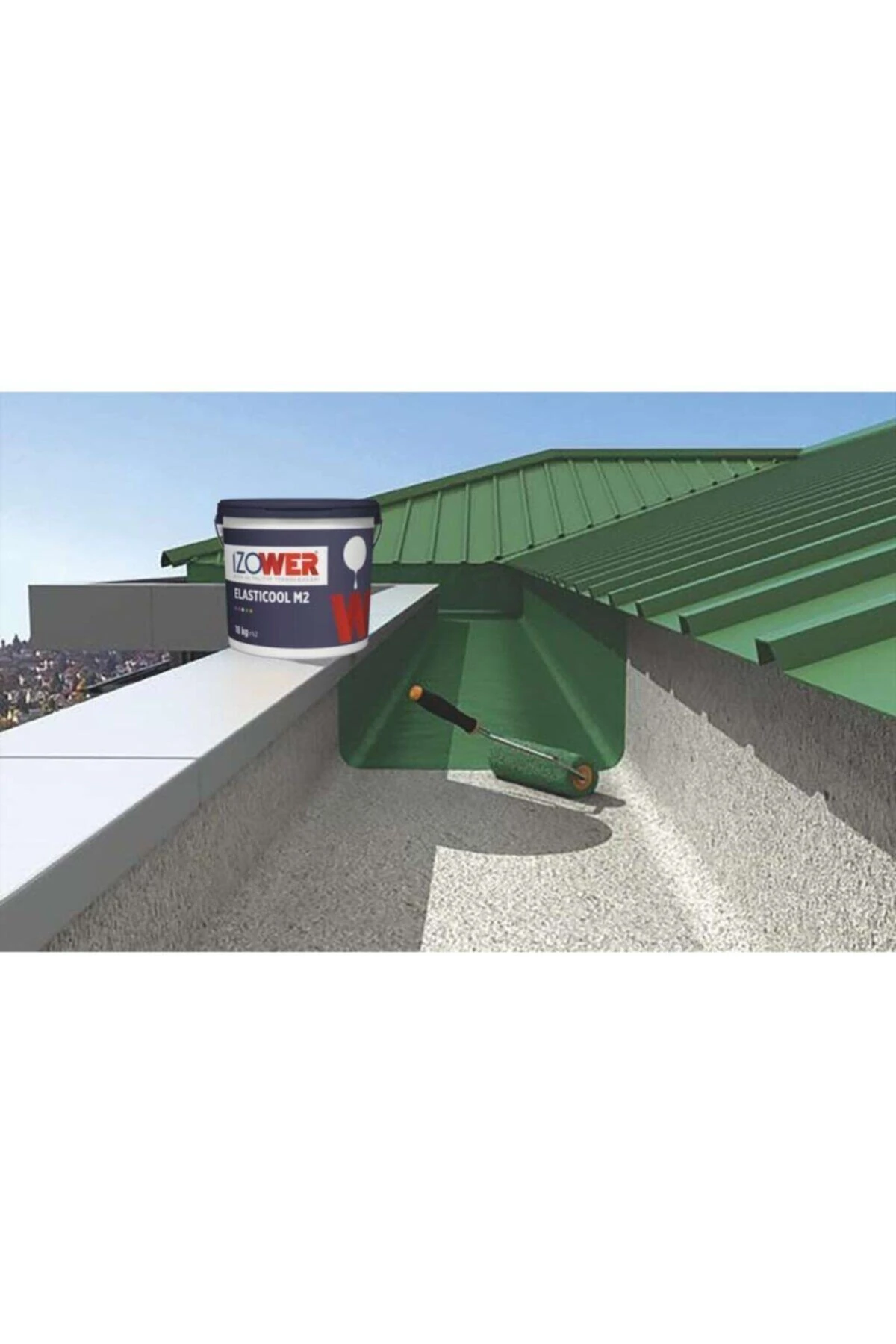 M2 Güçlü Elastomerik Su Yalıtım Malzemesi (3,5 Kg ) - Beyaz