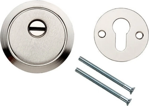 Çelik Kapı Rozet Aksesuarı Oval Antrasit - Beyaz