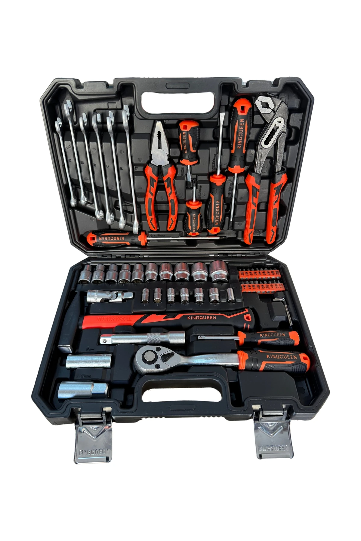 Germany 58 Parça 72 Diş Eğik Cırcır 1/2 Profesyonel Lokma Takım Ve Alet Seti