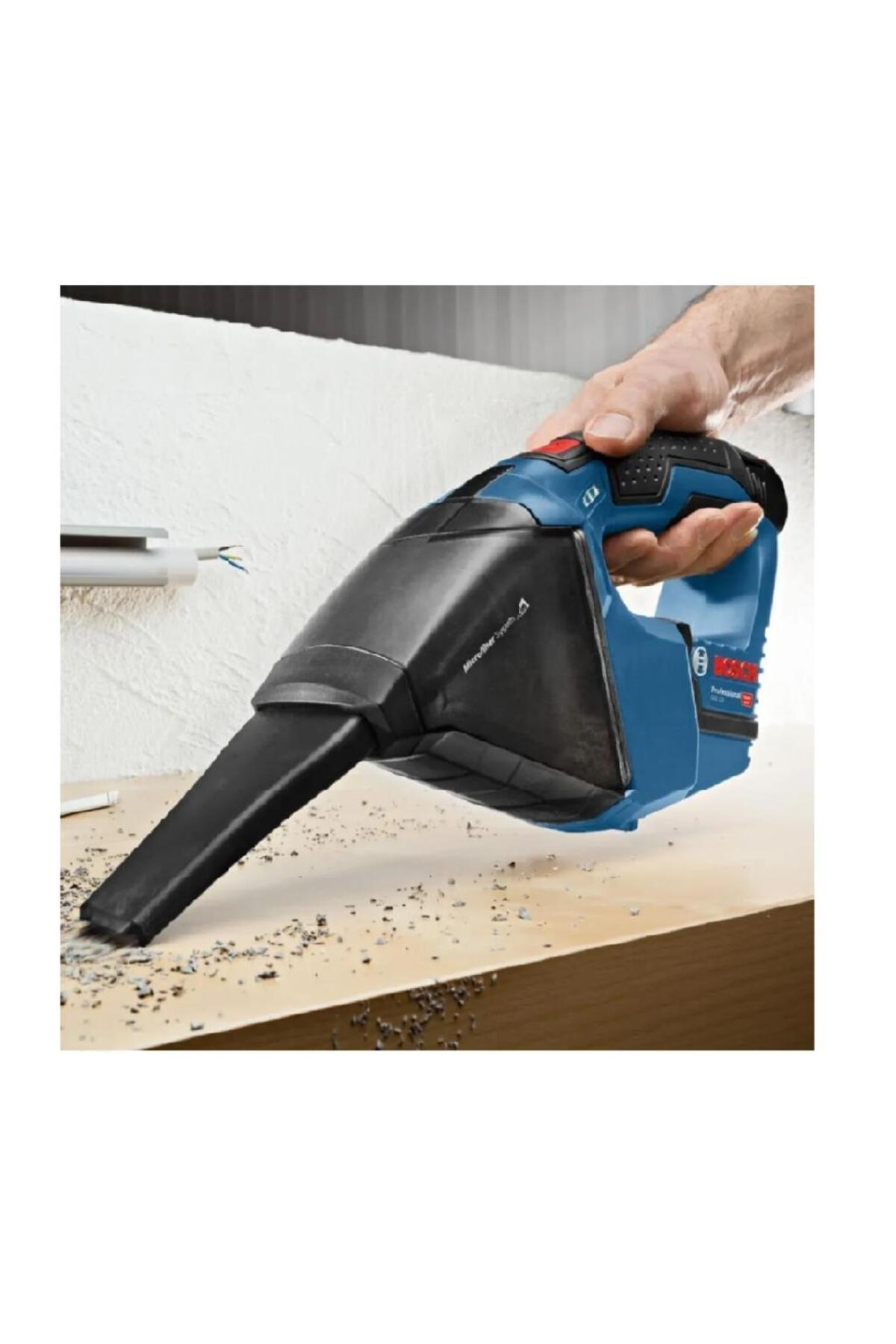 BOSCH GSB 120-LI 2Ah Çift Akülü Darbeli Delme/Vidalama + GAS 12V Süpürge (SOLO) - 0615990M45