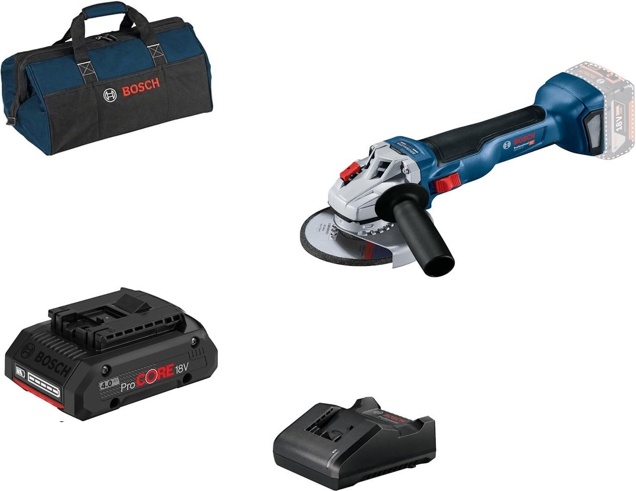 BOSCH Gws 18V-10 Procore 1X4.0AH Tek Akülü Taşlama Makinesi