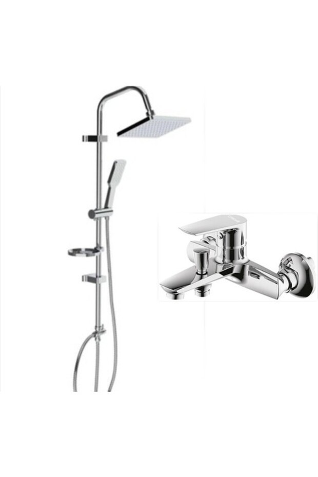 SH630 İkili Solo Duş Seti Takımı (Duş Sistemi+Banyo Bataryası) SO2500-SH630