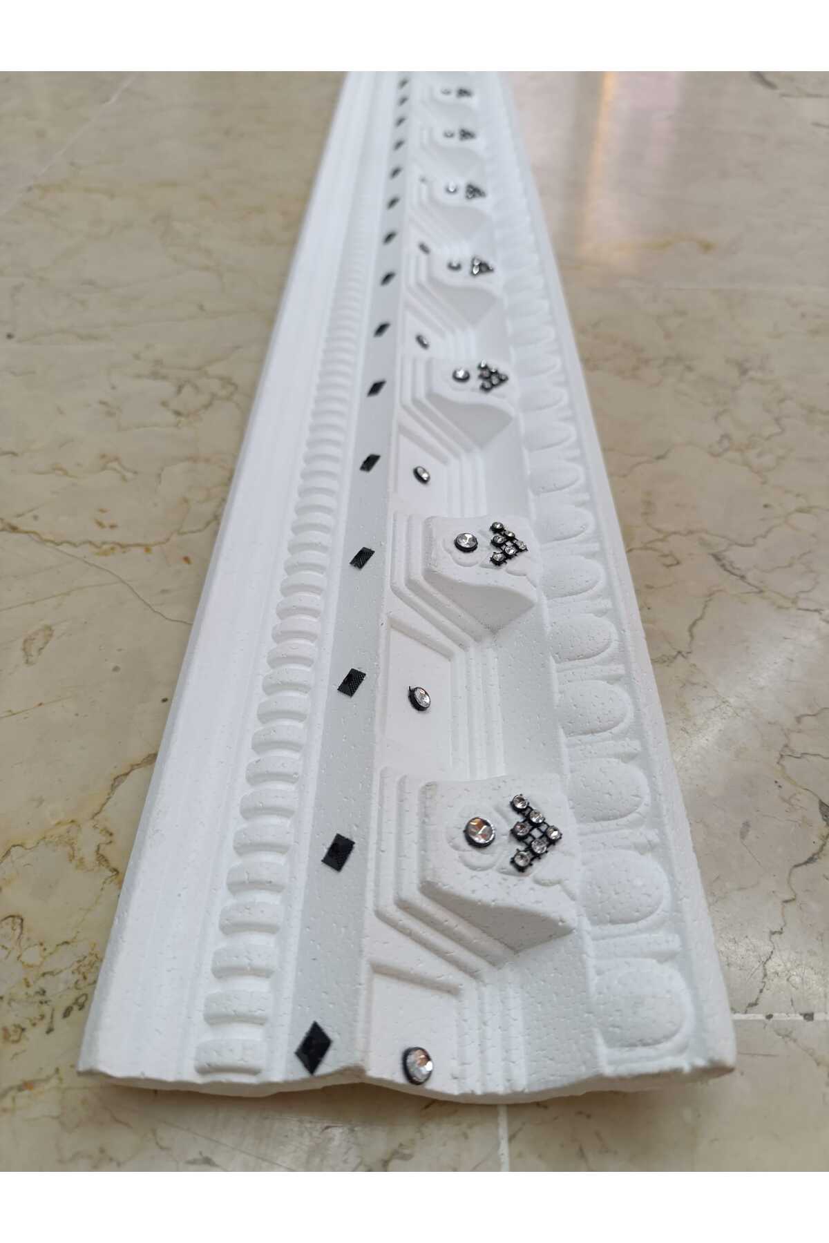 Osmanlı Desenli Altın Sarı Taşlı Stropiyer 5 Adet-10 Mt (2 Mt uzunluk)