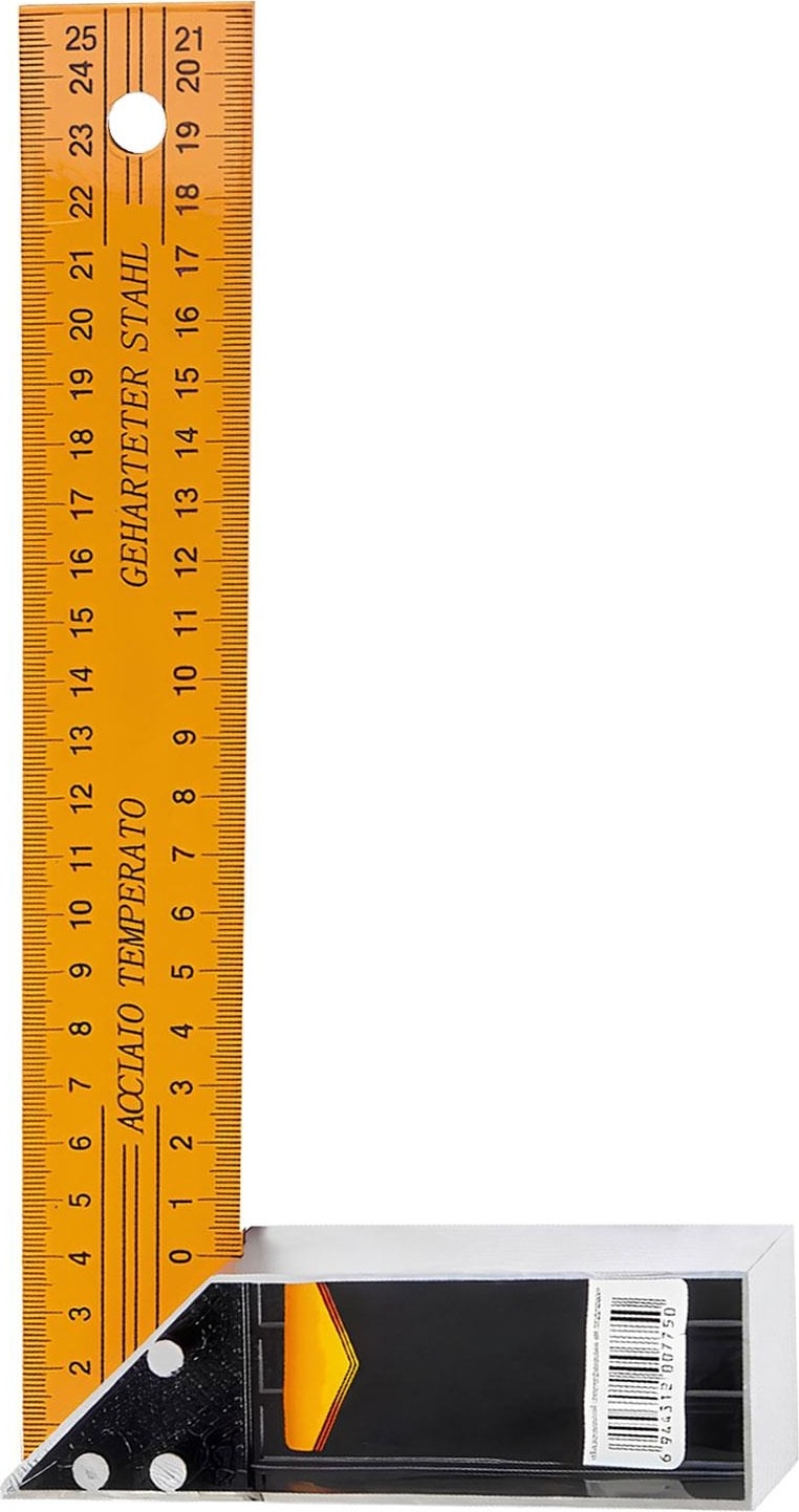 Alüminyum Marangoz Gönyesi L Gönye Sarı Gönye Cetvel Kaynak Kaynakçı Gönyesi 250 mm
