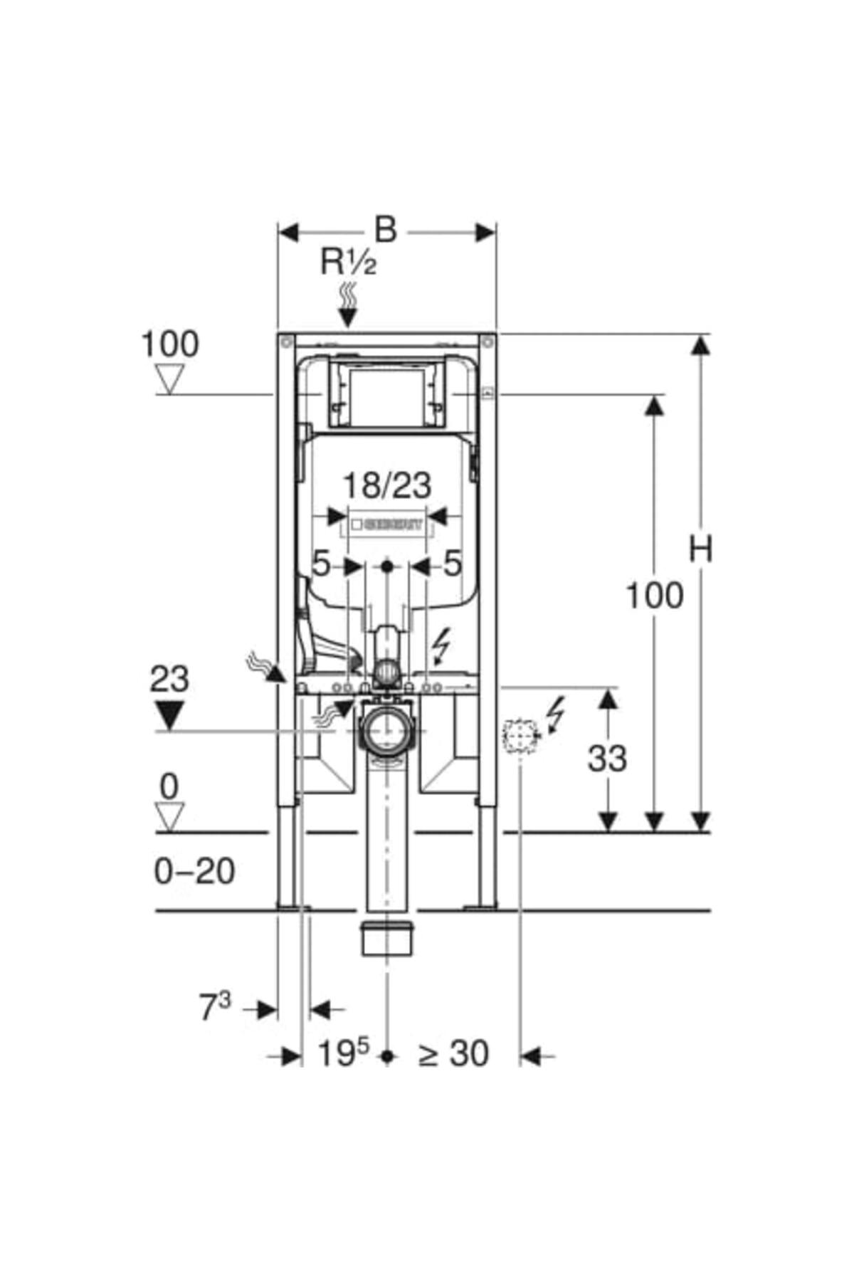 Gömme Rezervuar Sigma 8 Cm (2016) Duofıx 111.796.00.1
