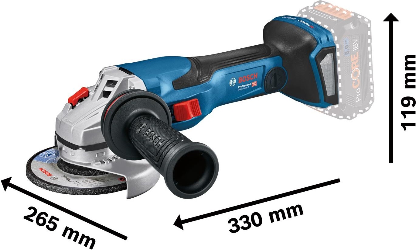 Gws 18V-15 C Procore 1X8.0AH Tek Akülü Taşlama