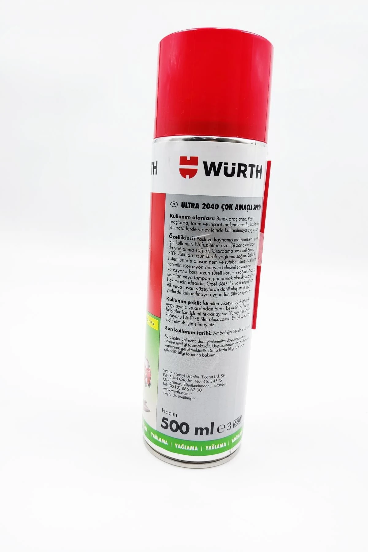 2040 Ultra Çok Amaçlı Yağlayıcı Sprey 500 Ml