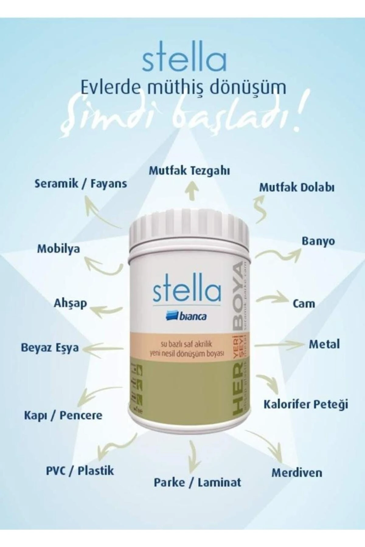 Stella Su Bazlı Akrilik Boya