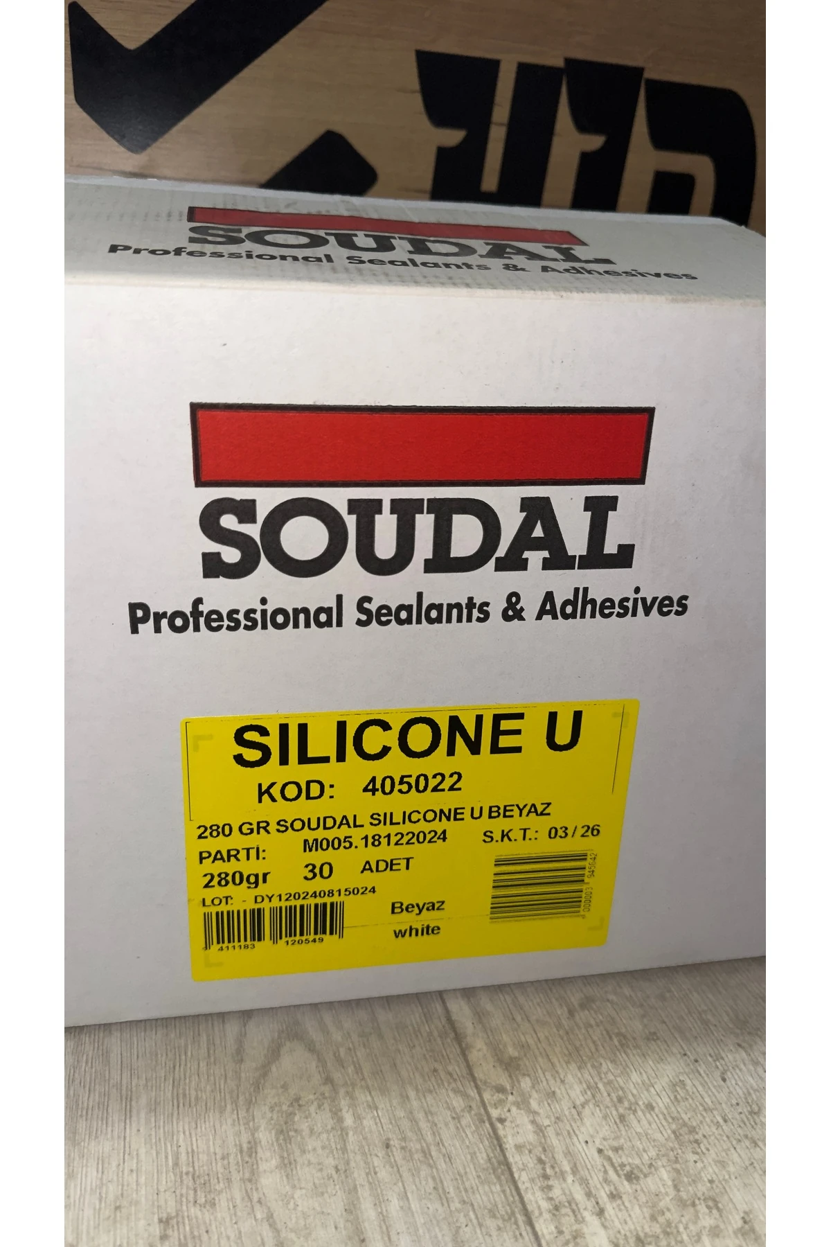 SİLİCONE U BEYAZ 280gr (30 ADET)