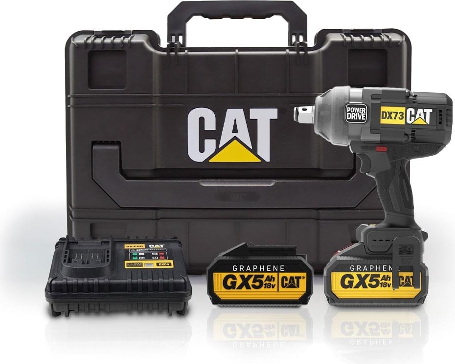 DX73G 18VOLT 5.0 Ah. Graphene Çift Akülü 1700/2100NM Kömürsüz Profesyonel Şarjlı Somun Sıkma
