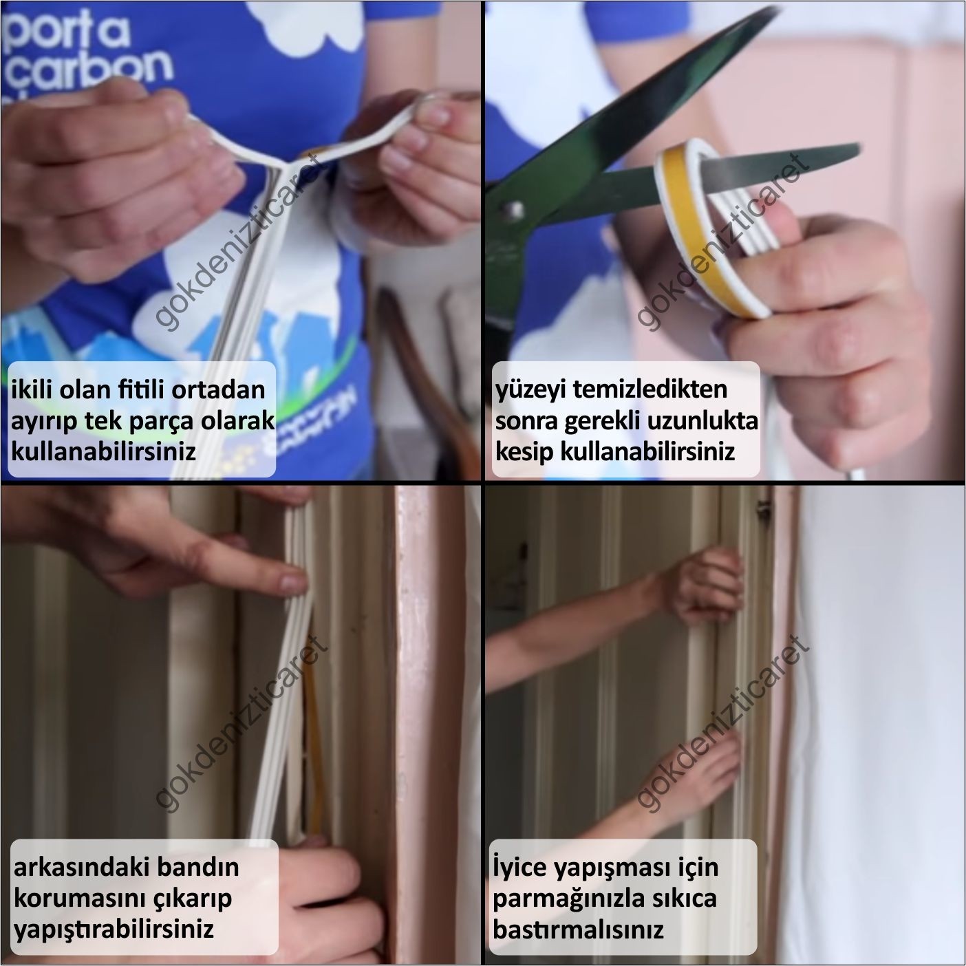 Kauçuk Kapı Pencere Fitili Bandı 100 M