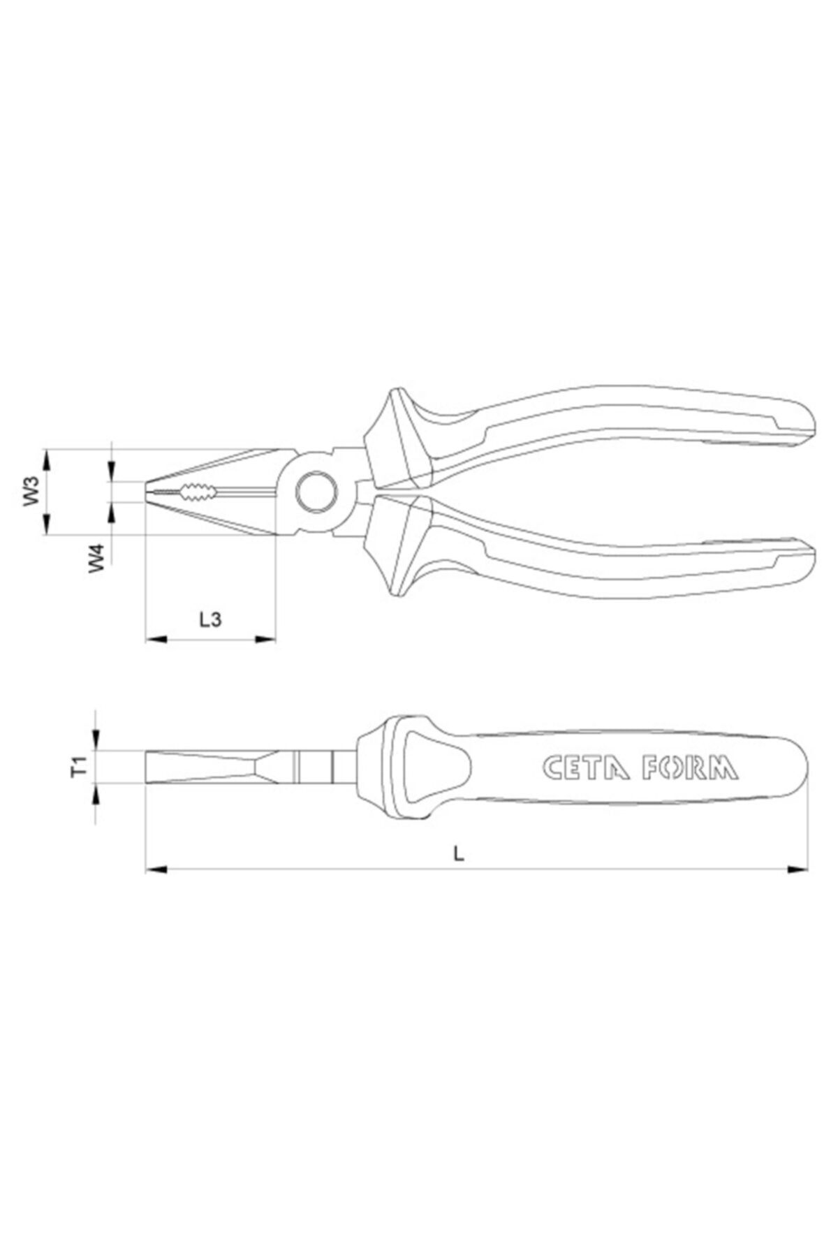 G10-18-0200 Vde 1000v Izoleli Kombine Pense 200mm- 8"