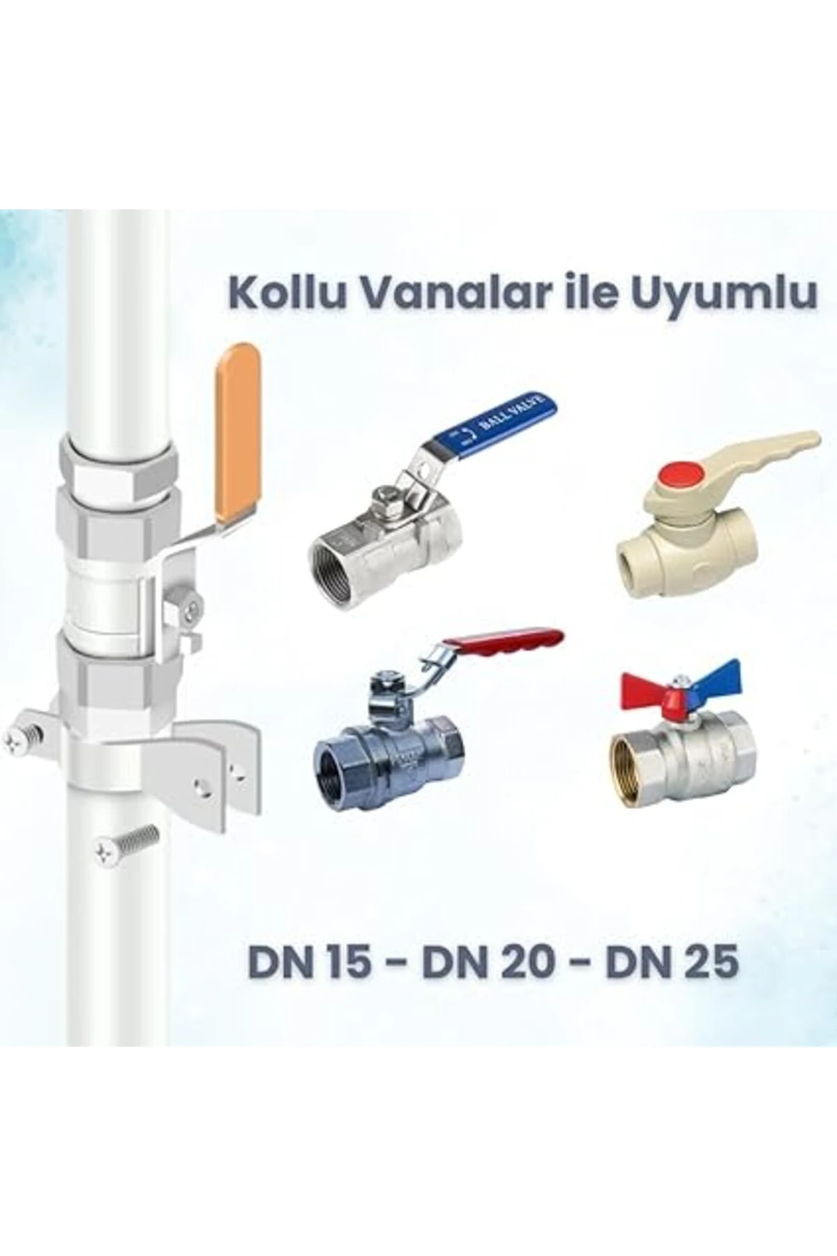 Pilli Akıllı Su ve Gaz Vana Kontrolcüsü ( Tuya, Smart Life,Zigbee2MQTT Uyumlu )