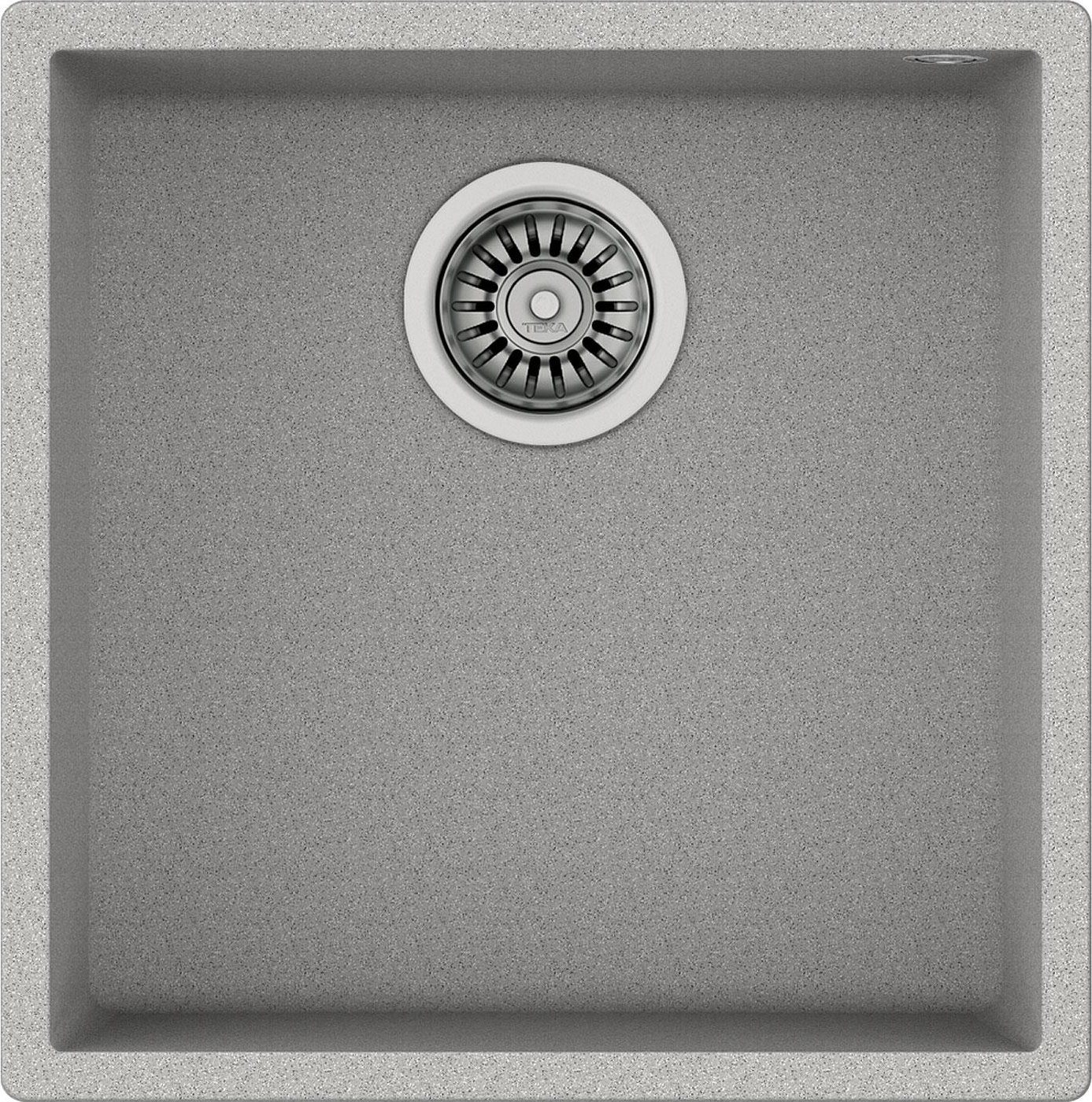 SQUARE 40.40 TG STONE GREY Tezgahaltı Granit Eviye Gri 40 cm 115230026