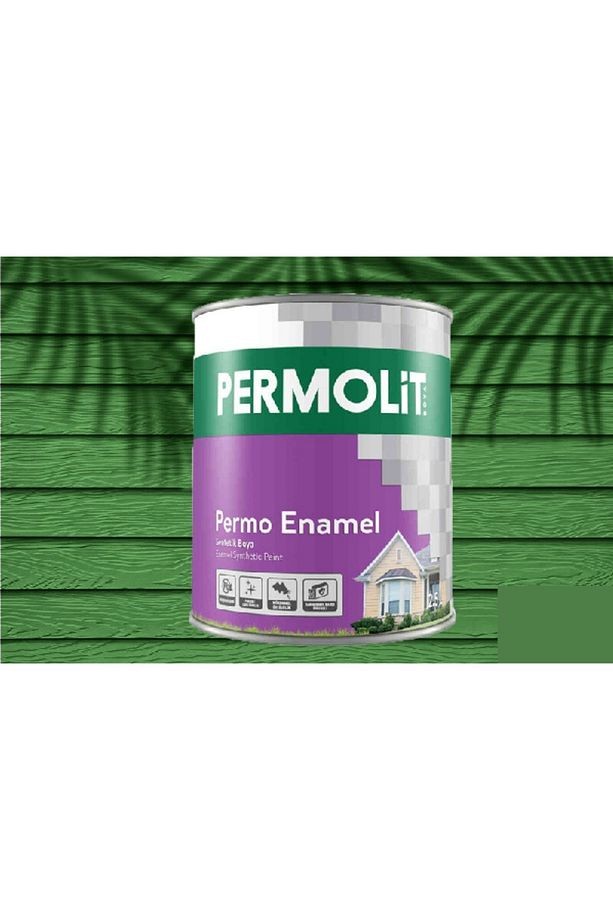 Permo Enamel Sentetik Yağlı Boya -alüminyum-ahşap-demir-metal- 0,75 L Çimen Yeşili