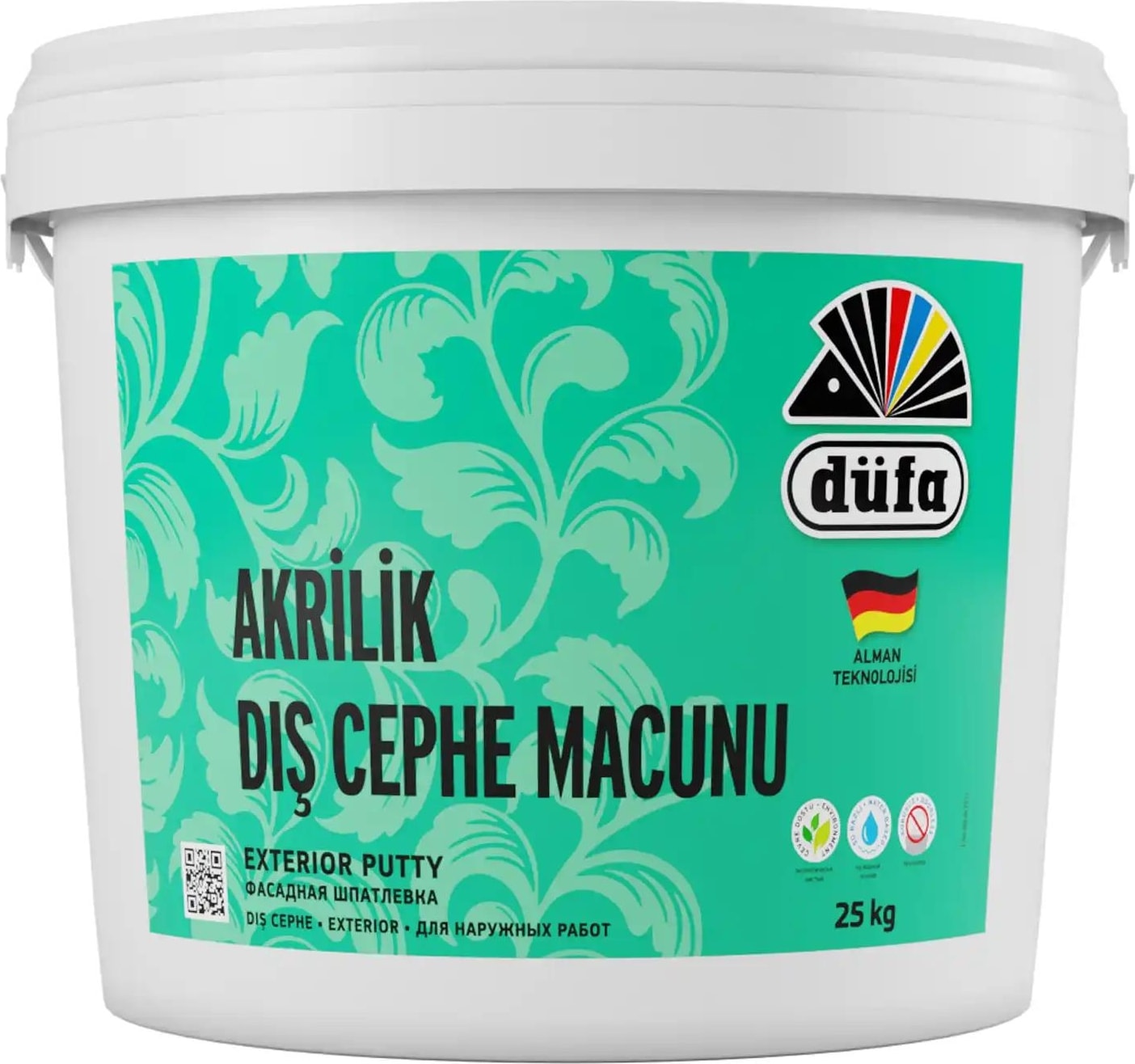 Akrilik Dış Cephe Macun 25 l Beyaz