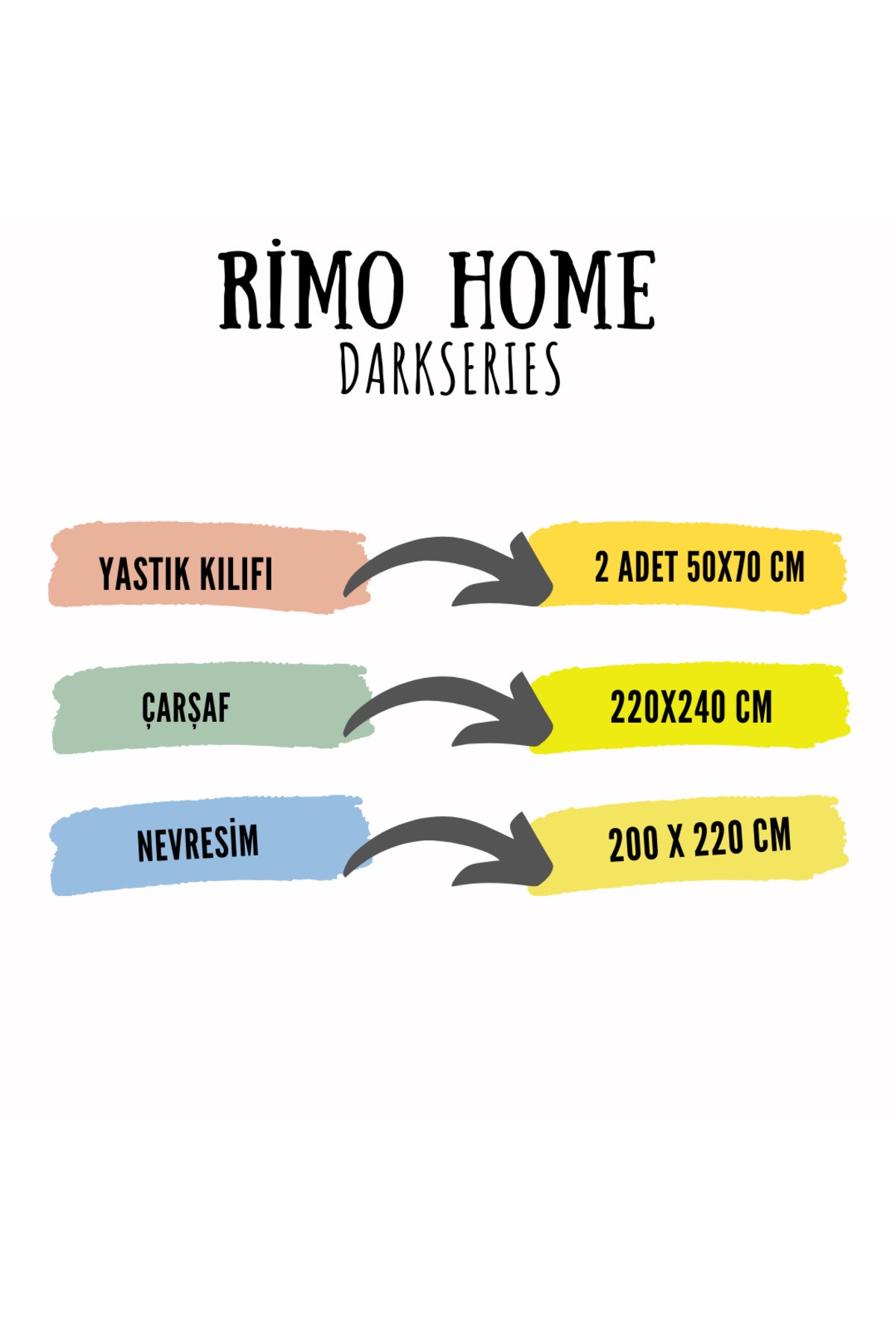 ÇİFT KİŞİLİK NEVRESİM TAKIMI DARK SERİSİ ÇİFT TARAFLI BLACK GREY