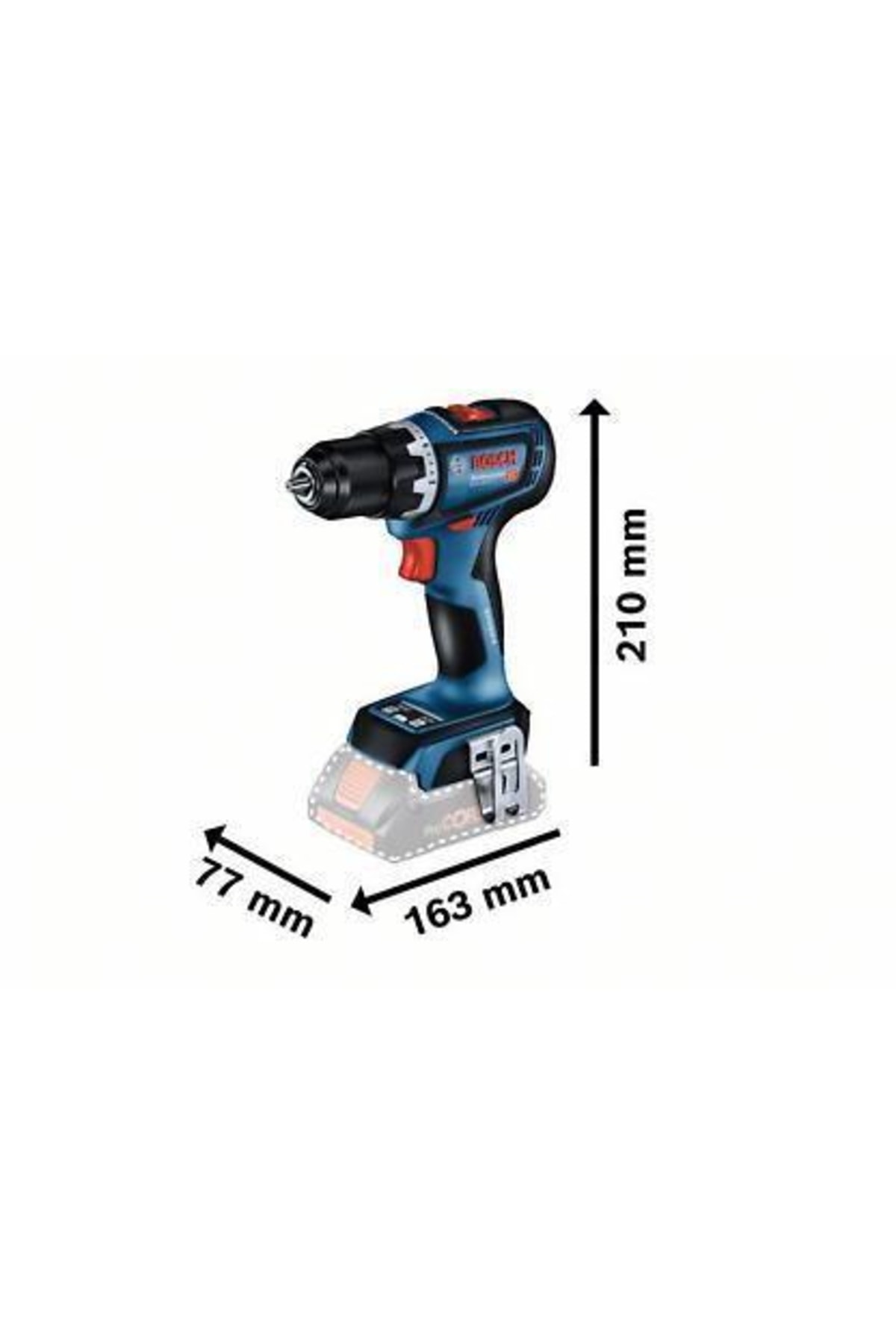 BOSCH Gsr 18 V-90 C Akülü Delme Vidalama (solo)