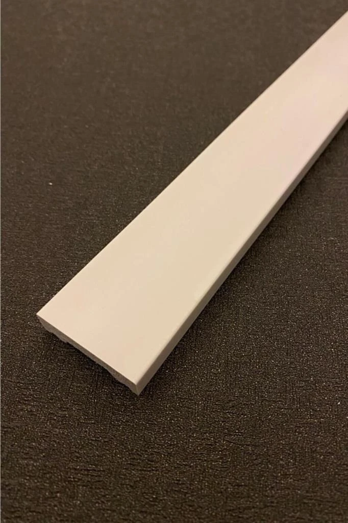 Boyanabilir Beyaz Düz Duvar Çıtası Dekoratif 4 cm x 240 cm 4 Adet