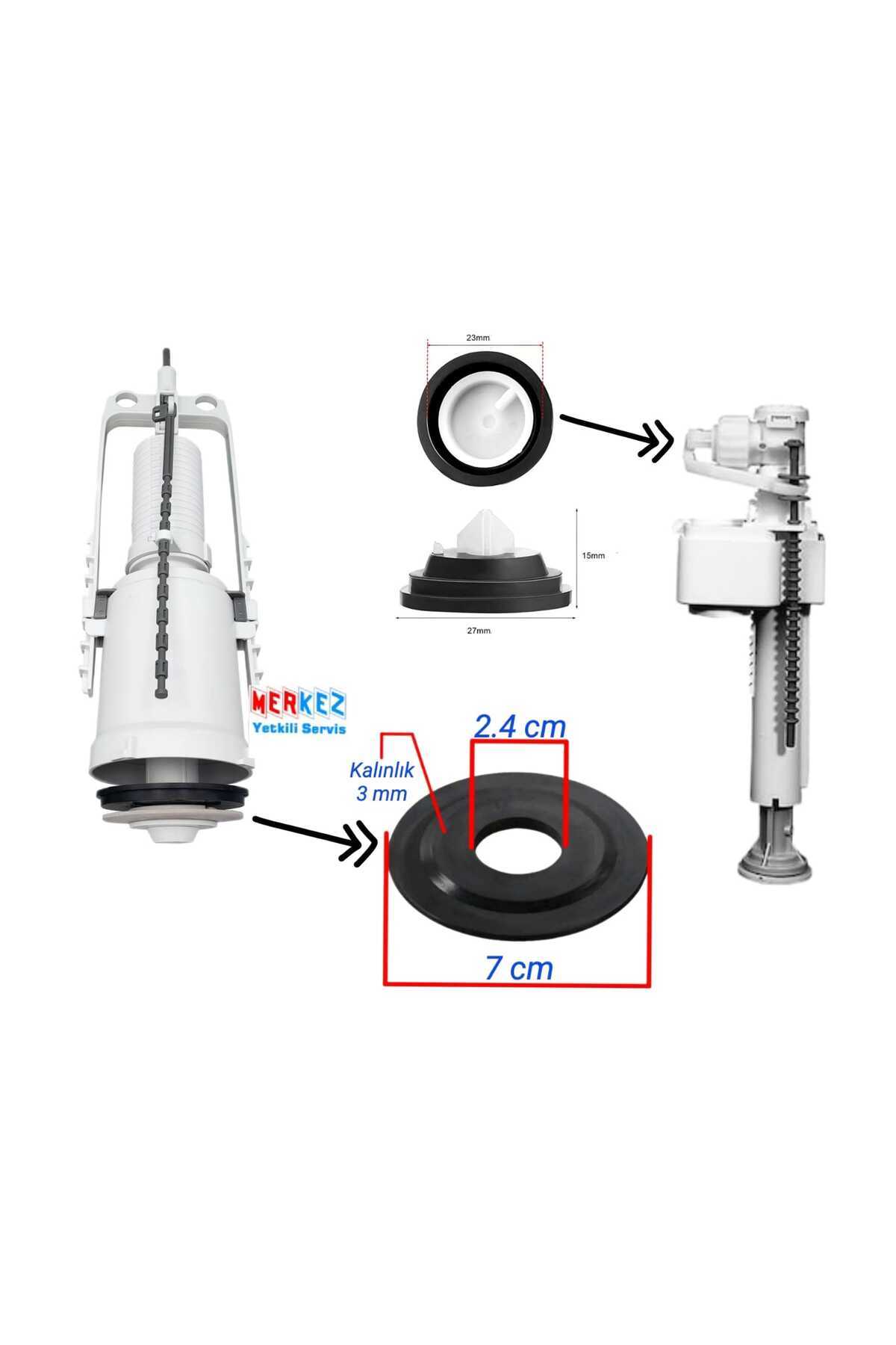 Basmalı Rezervuar Klozet İç Takımı Conta Tamir Seti