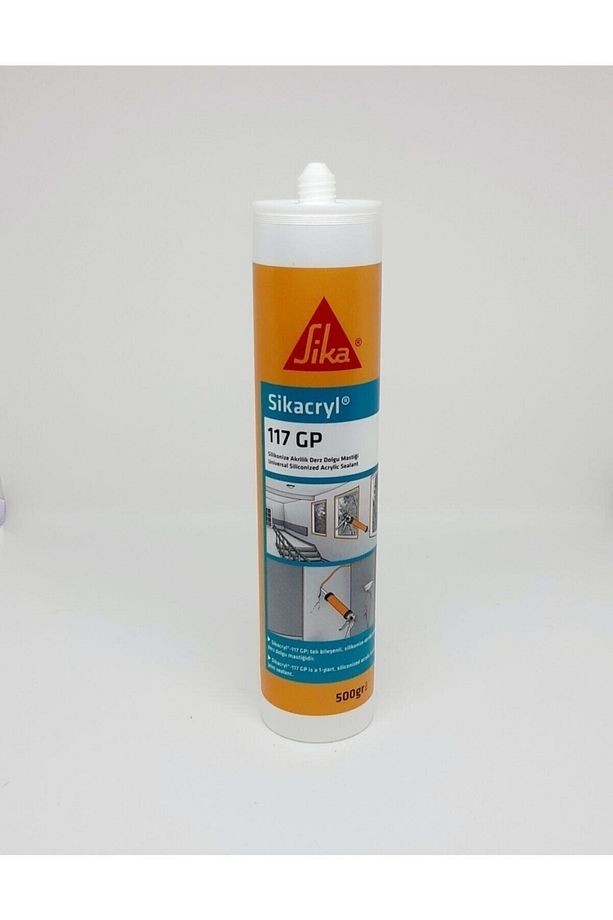 Silikonize 5 Adet Akrilik Mastik 500 gr Beyaz
