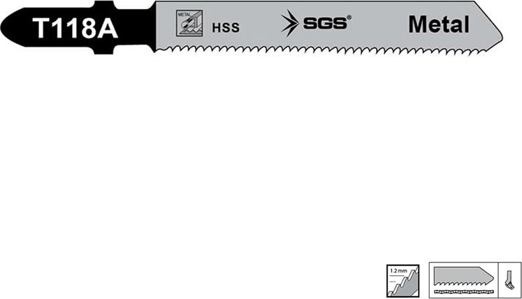 SGS Metal Dekupaj Ağzı 77mm x 7,9mm 5 pcs.