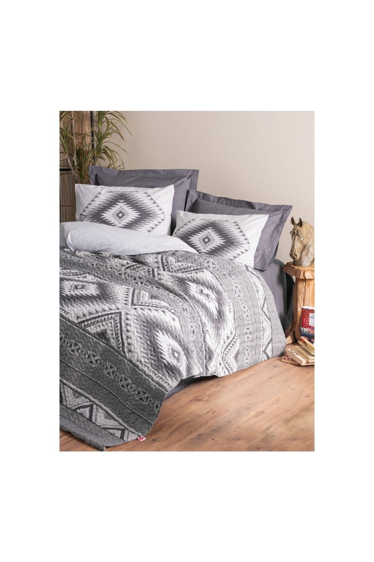 Ethnic Çift Kişilik Complete Set Delos Antrasit