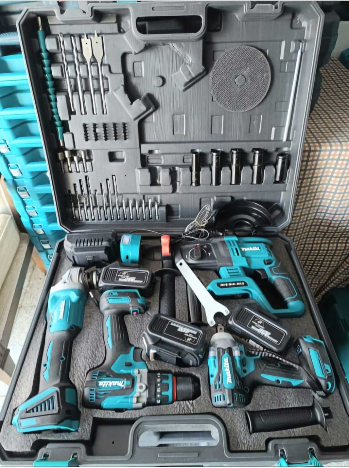 Şarjlı Dörtlü Set Matkap Tork Hilti Taş Motoru