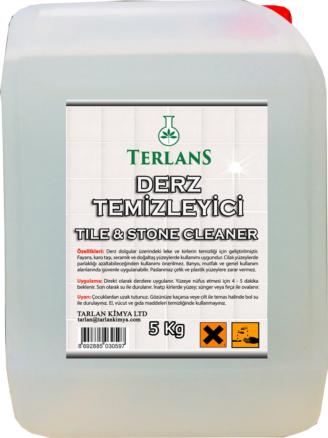 Derz Temizleyici Tuvalet Taşı Temizleyici 5 Kg - Tile & Stone Cleaner