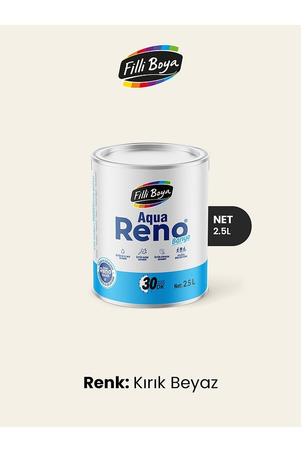 Aqua Reno Banyo 2.5 Lt Kırık Beyaz