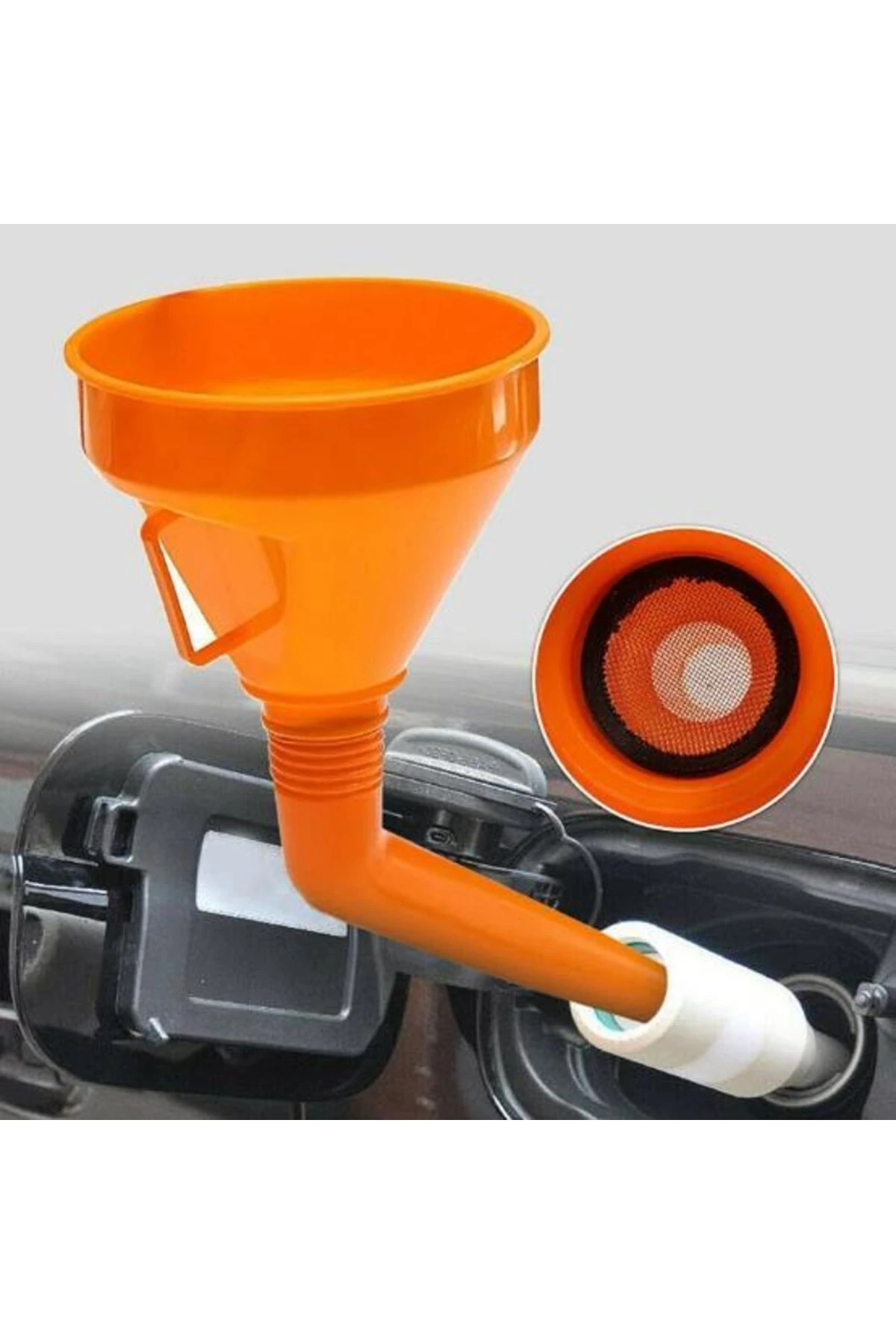 Spralli Huni 160mm Çelik Süzgeçli Turuncu