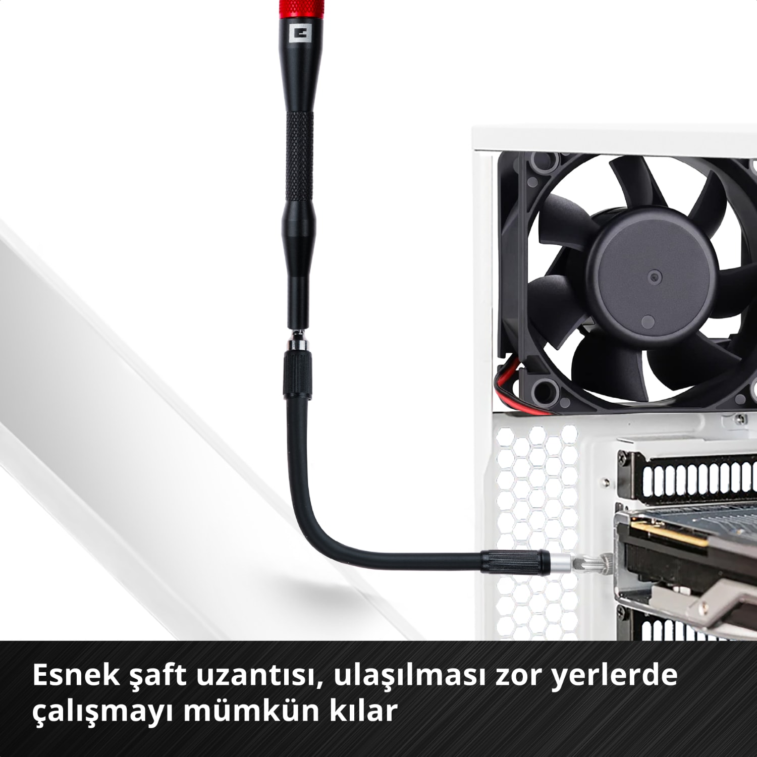 EİNHELL 66 Parça Hassas Bits Seti (hassas uçlar, hassas lokmalar, tornavida ucu tutucusu, esnek 150 mm uzatma, uzatma adaptörü ile) - 49115030
