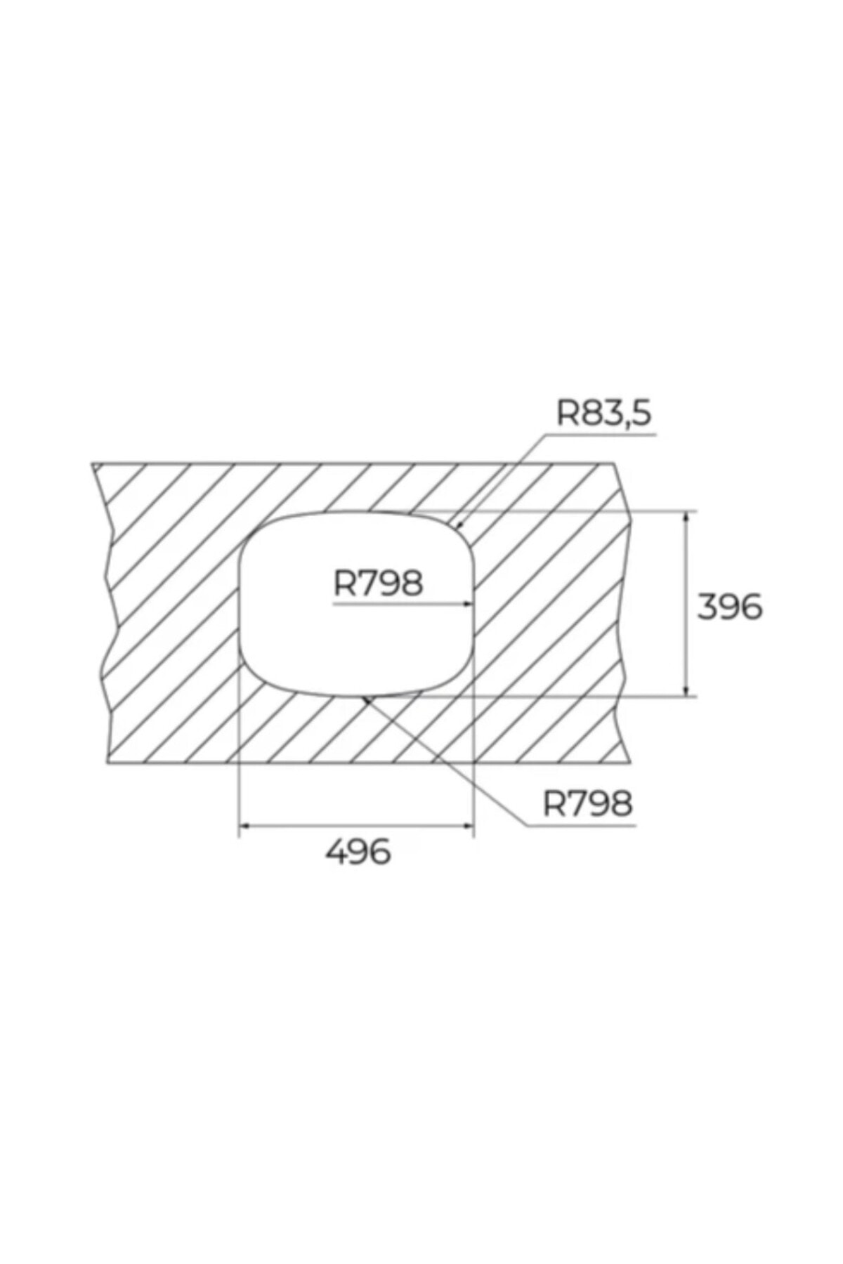 Be 50.40 Tezgah Altı Paslanmaz Çelik Mutfak Evyesi