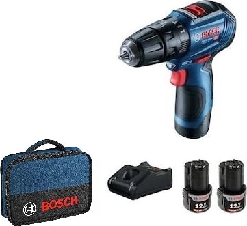 BOSCH Professional Gsb 12V-30 Çift Akülü Darbeli Vidalama Makinesi (Kömürsüz Motor) - 06019G9104