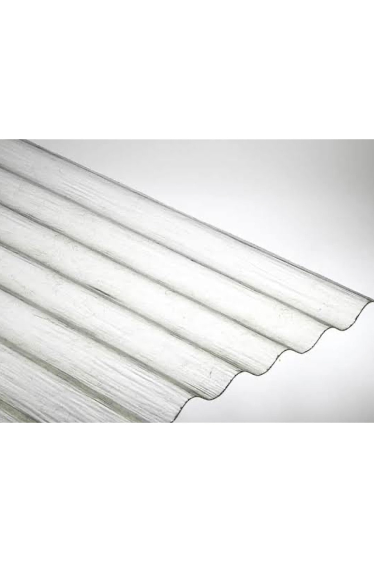 Şeffaf Ondulin - Çatı Kaplama Malzemesi ( Uzunluk 2.40 cm - Eni 90 Cm )