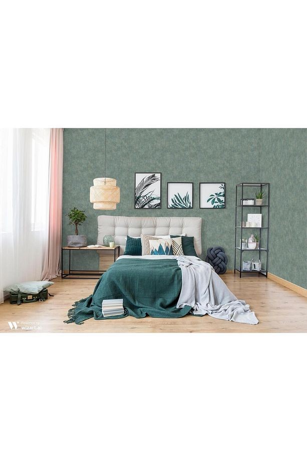 Tropıcano 9908-4 Dokulu Mavi Gri Sedefli Düz Duvar Kağıdı 16, 5m2