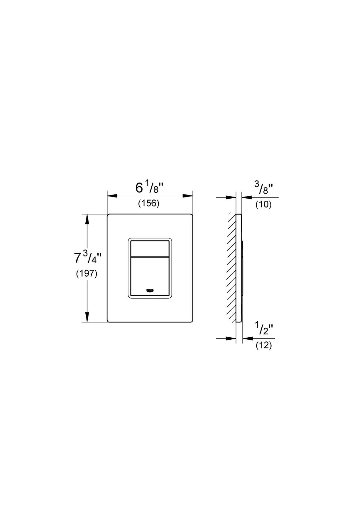 Gömme Rezervuar Kumanda Paneli Abs Pol. Nickel - 38732be0