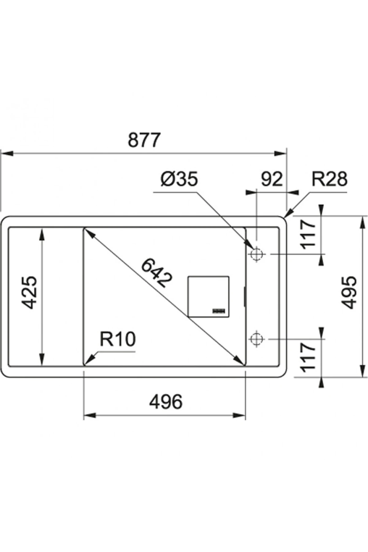 Fresno Fsg 611 Fragranite Stone Grey (gri) Tezgah Üstü Eviye - 114.0656.034