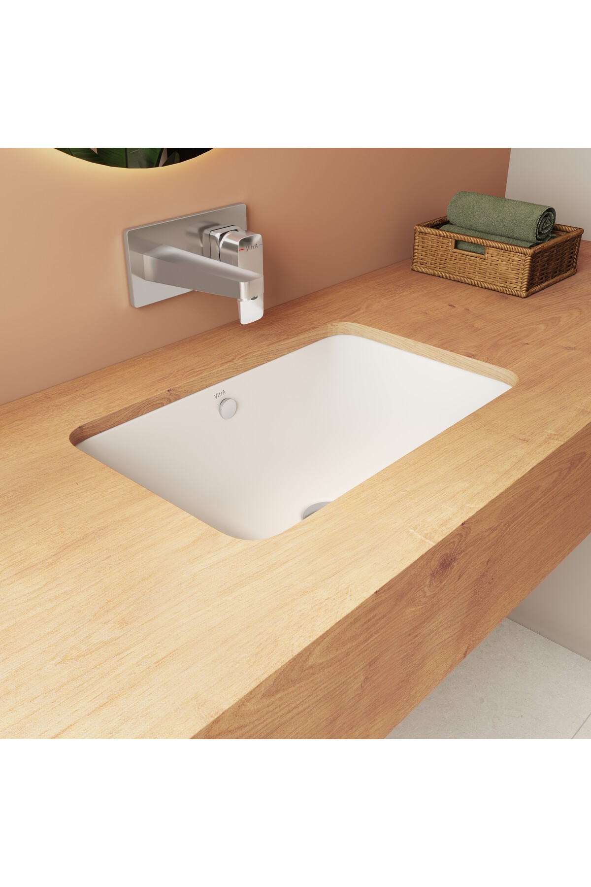 S20 7475b003-0618 Tezgah Altı Lavabo, 48 Cm, Beyaz