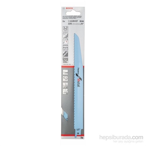 - Heavy Serisi Metal İçin Tilki Kuyruğu Bıçağı S 1120 Cf - 5'Li Paket