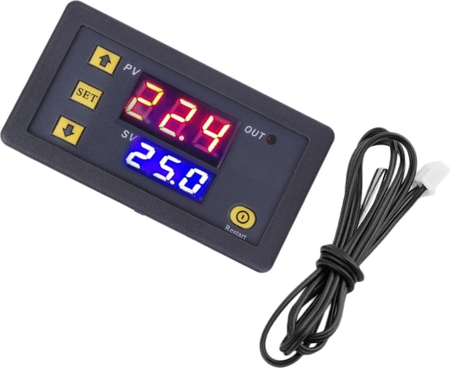 Su Geçirmez Problu Sıcaklık Kontrol Modülü Yüksek Doğruluklu Dijital Ekran Termostat Anahtarı ‑50‑110℃ 110‑220V (Yurt Dışından)