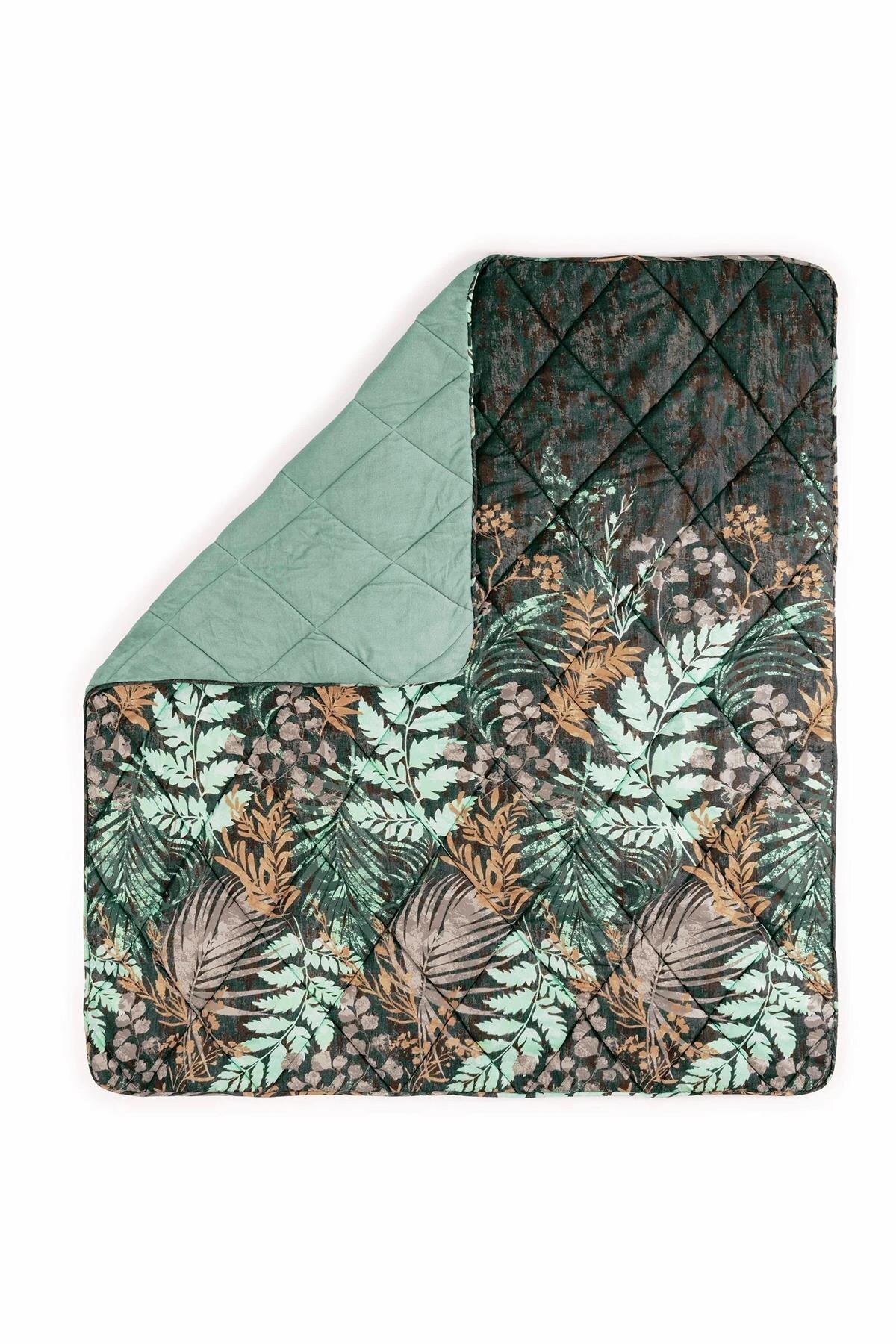 Velvet Çift Kişilik Yorgan Clorasa Mint 195x215 cm