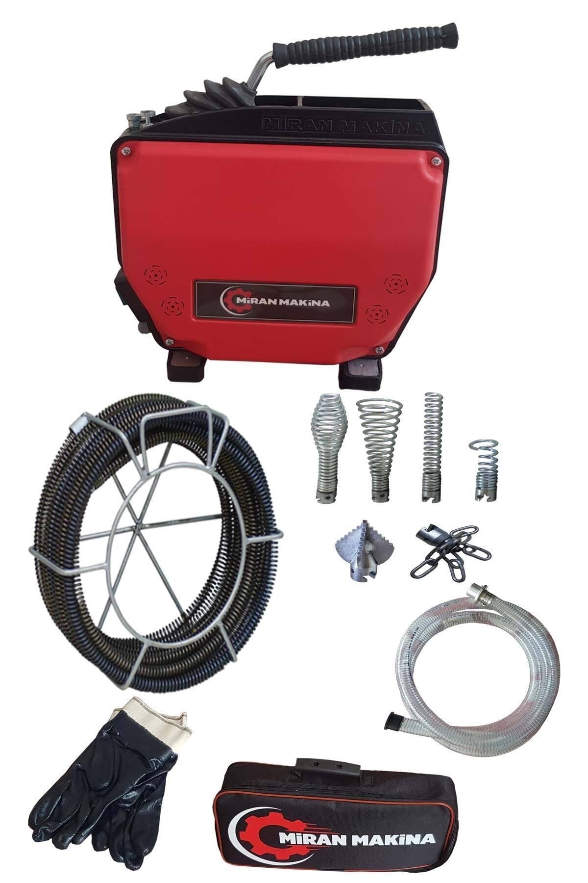 Tıkalı Kanal Gider Açma Makinesi Tekli Set