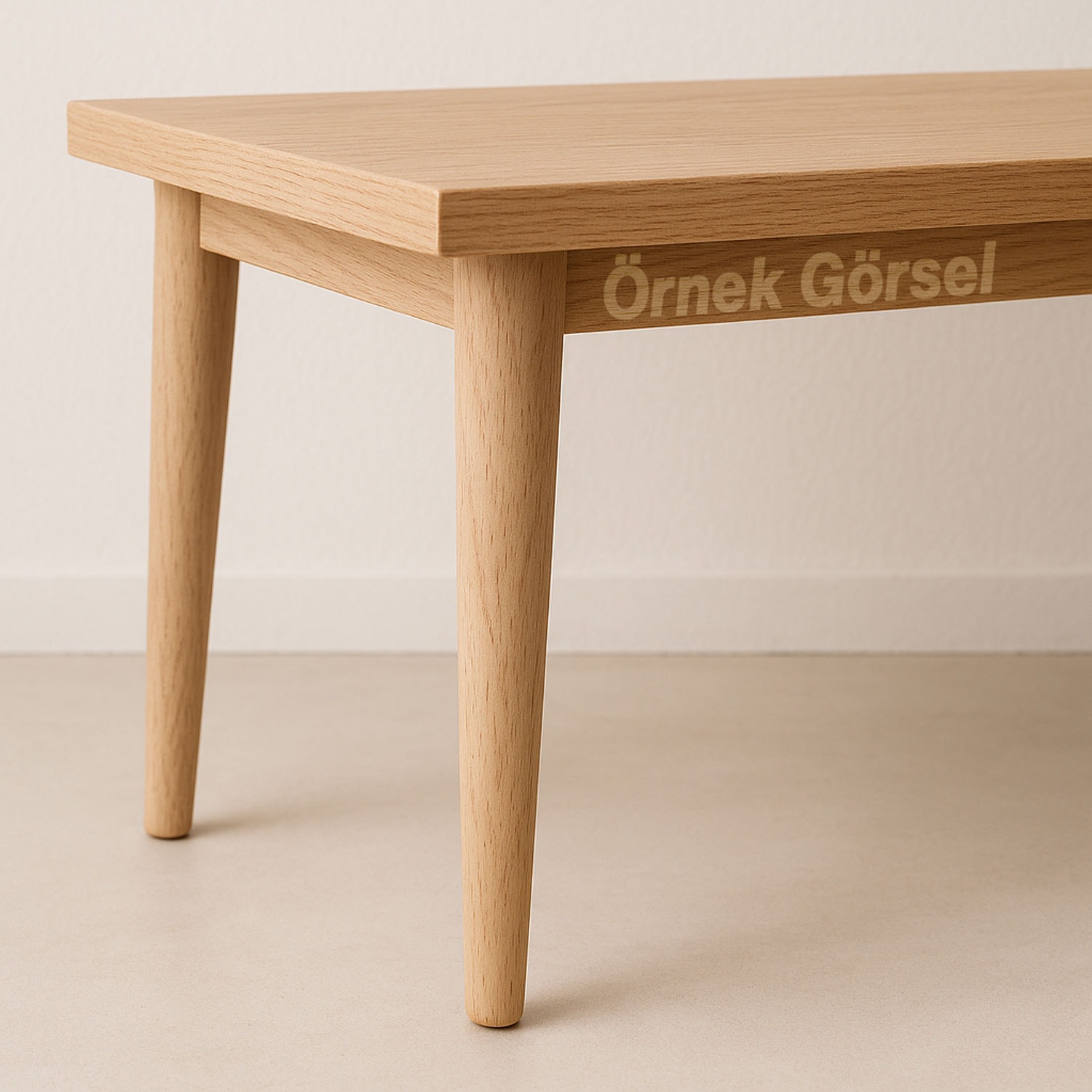 Bohem 75 CM Ahşap Masa Sehpa Ayağı 4 Adet Ham Doğal Ahşap Boyasız Bağlantı Aparatlı Mobilya Kanepe Ayakları